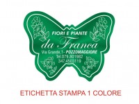 Etichette adesive per fioristi, fiorai e vivaisti  (mm 45X34) (cod.5G)
